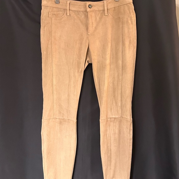 Guess Tan faux suede skinny leggings excellent condition Size 31 - Picture 6 of 6